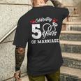 結婚5周年記念マッチング・ギフト メンズTシャツ バックプリント 彼への贈り物