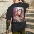 聖母、聖母マリア、聖母マリア、聖母 メンズTシャツ バックプリント 彼への贈り物