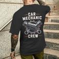 自動車整備士 クルー 普通車 整備士 メンズTシャツ バックプリント 彼への贈り物