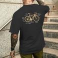 自転車 サイクリング 解剖学 ロードバイク パーツ バイク サイクリング サイクリング メンズTシャツ バックプリント 彼への贈り物