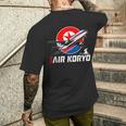 航空高麗 北朝鮮航空母艦 ソビエトツポレフ キム・ジョン メンズTシャツ バックプリント 彼への贈り物