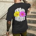 花 可愛い 自然からの贈り物 From Natre メンズTシャツ バックプリント 彼への贈り物