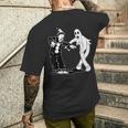 道化師のココと幽霊の踊り メンズTシャツ バックプリント 彼への贈り物