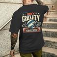 重力に従いなさい、それが法です Obey Gravity It's The Law メンズTシャツ バックプリント 彼への贈り物