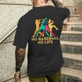 野球 面白いtシャツ おもしろ 文字入り 服 No Baseball No Life ベースボール 文字 ネタ メンズ メンズTシャツ バックプリント 彼への贈り物