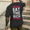 金持ちを食べろ メンズTシャツ バックプリント 彼への贈り物
