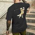 面白いtシャツ ゴールデンレトリバー ゴルフ イヌ メンズ グッズ かわいい おもしろ 面白い 服 ネタ メンズTシャツ バックプリント 彼への贈り物