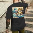 面白いtシャツ 猫 ネコ ゲーム ゲーマー メンズ 猫好き グッズ おもしろ 面白い 服 ネタ 猫の下僕 メンズTシャツ バックプリント 彼への贈り物