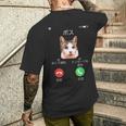 面白いtシャツ 猫 着信 ネコ にゃんこ メンズ 猫好き グッズ かわいい おもしろ 面白い 服 ネタ メンズTシャツ バックプリント 彼への贈り物