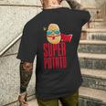 面白いかわいいスーパーポテトアニメ衣装グラフィックデザイン。 メンズTシャツ バックプリント 彼への贈り物