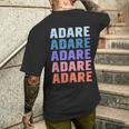 面白いギフトネーム Adare 名前入り メンズTシャツ バックプリント 彼への贈り物