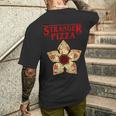 面白いストレンジャー・ピザ・シングス メンズTシャツ バックプリント 彼への贈り物