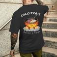 食品愛好家、カルシファーのベーコン、エッグクック。 メンズTシャツ バックプリント 彼への贈り物