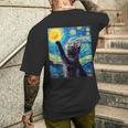 黒猫のヴィンテージアート 猫好き 猫飼い 猫 ネコ ねこくろねこ好き 面白い サプライズ ギフト にゃんこ メンズTシャツ バックプリント 彼への贈り物