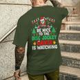 Be Nice To The Disc Jockeyanta Dj Disc Jockey Christmas メンズTシャツ バックプリント 彼への贈り物