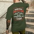 Norton Blood Run Through Myeins Family Christmas メンズTシャツ バックプリント 彼への贈り物