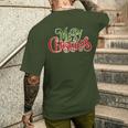 Spread Christmas Cheer With Our Festive Christmas Quotes メンズTシャツ バックプリント 彼への贈り物