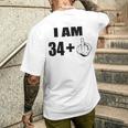 35歳の誕生日 35歳の誕生日男性 35年 35歳の人生 メンズTシャツ バックプリント 彼への贈り物