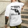 38 スペシャルモデル 10 リボルバー ファン メンズTシャツ バックプリント 彼への贈り物