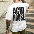 Acid House Music 90年代 Edm Rave Festival Dance Lover メンズTシャツ バックプリント 彼への贈り物