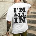 Im All In ポーカーシャツ ポーカープレーヤー メンズTシャツ バックプリント 彼への贈り物