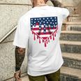 Baseball Drip Boy Ice Cream Patriotic American Flag 4Th July Men's T-shirt Back Print Gifts for Him