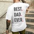 Best Dad Ever シャツ Daddy 父の日 メンズTシャツ バックプリント 彼への贈り物
