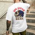 Bjj ブラジリアン柔術 クマのようにトレーニング メンズTシャツ バックプリント 彼への贈り物