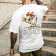 Bock Auf Dart ヤギとビールジョッキ 面白いダーツプレーヤー メンズTシャツ バックプリント 彼への贈り物