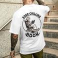 Bone-Chilling 本 スケルトン 読書 ブックワームブックラバーズ 長袖tシャツ メンズTシャツ バックプリント 彼への贈り物