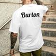 Burton バートン の名前を言うトップ メンズTシャツ バックプリント 彼への贈り物