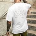 Carpenter's Craft Guildignymbol On Chest T-Shirt mit Rückendruck Geschenke für Ihn