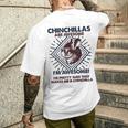 Chinchillas Are Awesome 面白いチンチラママパパ メンズTシャツ バックプリント 彼への贈り物