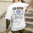 Clan Buchan Tartancottish Family Namecotland Pride メンズTシャツ バックプリント 彼への贈り物