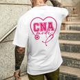 Cna認定看護助手患者ヘルスケア ピンク メンズTシャツ バックプリント 彼への贈り物