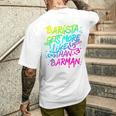 Cool Barista Gets More Likes Than Barman、バリスタ、バーマンより 長袖tシャツ メンズTシャツ バックプリント 彼への贈り物