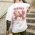 Cowboy Take Me Away ウエスタンバレンタインデー 長袖tシャツ メンズTシャツ バックプリント 彼への贈り物