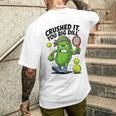 Crushed It You Big Dill Pickle Tennis メンズTシャツ バックプリント 彼への贈り物