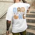 Dad Of Theweet One クッキーとミルク 1歳の誕生日パーティー メンズTシャツ バックプリント 彼への贈り物