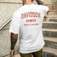Davidson ノースカロライナ Nc ビンテージ アスレチック スポーツデザイン メンズTシャツ バックプリント 彼への贈り物