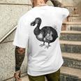 Dodo Bird 鳥類学 鳥 メンズTシャツ バックプリント 彼への贈り物