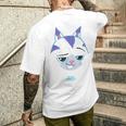 Dreamworks ギャビーのドールハウス キャットラット ビッグフェイス ハロウィン メンズTシャツ バックプリント 彼への贈り物
