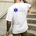 Emstar Of Life 救急医療サービス パラメディック Emt メンズTシャツ バックプリント 彼への贈り物