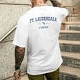 Ft Lauderdale スポーツアパレル フィットネス レトロ メンズTシャツ バックプリント 彼への贈り物