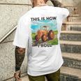 Farming Farmers This Is How I Roll トラクター メンズTシャツ バックプリント 彼への贈り物