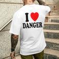 I Heart Love Danger Adrénaline Risk Taker Extreme T-shirt imprimé au dos Cadeaux pour lui