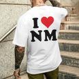 I Heart Nm Initials I Love NM First And Last Name N M メンズTシャツ バックプリント 彼への贈り物