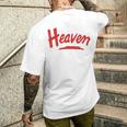 Heaven ビンテージスタイル メンズTシャツ バックプリント 彼への贈り物