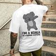 I'm A Koala In A Human コスチューム ファニー コアラ メンズTシャツ バックプリント 彼への贈り物
