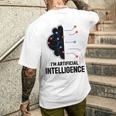 I'm Artificial Intelligence Ai人工知能 メンズTシャツ バックプリント 彼への贈り物